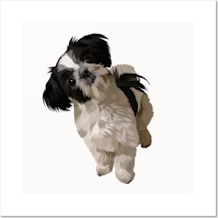 cute dog vector Posters and Art